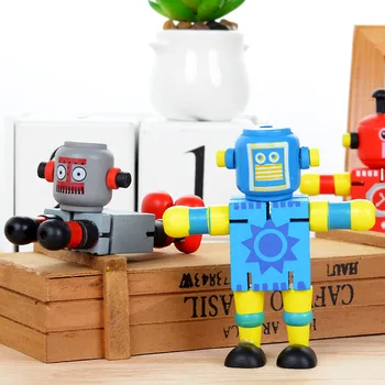 New Creative Wooden Robot Shaped Assembling Transformation Blocks Kids DIY Intelligence Training Educational Toys Christmas Gift
New Creative Wooden Robot Shaped Assembling Transformation Blocks Kids DIY Intelligence Training Educational Toys Christmas Gift