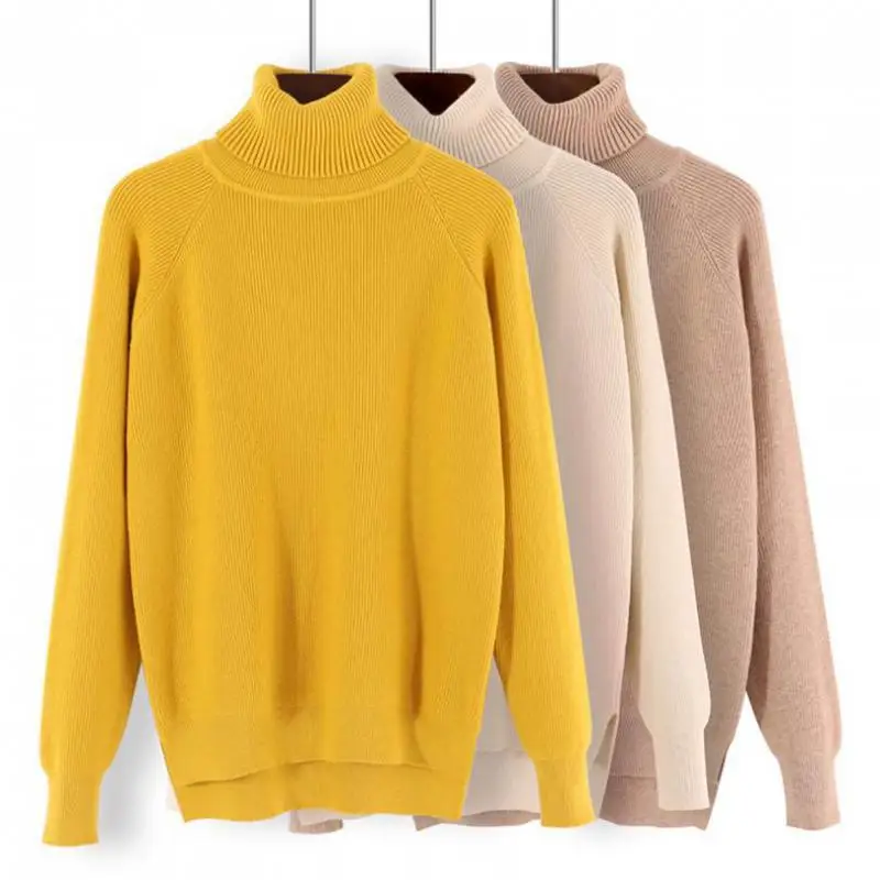 2019 New Fashion Loose Turtleneck Women Autumn Winter Sweater Thick Warm Pullover Tops Sweater Soft Long Sleeves Jumper Femme
2019 New Fashion Loose Turtleneck Women Autumn Winter Sweater Thick Warm Pullover Tops Sweater Soft Long Sleeves Jumper Femme