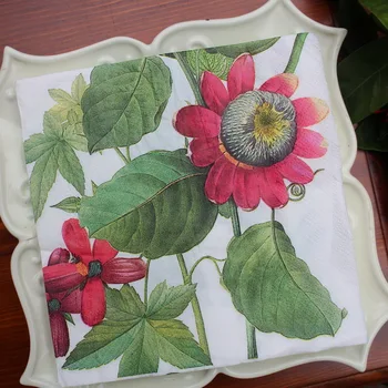 vintage table Napkin paper tissue printed Passionflower dragonfly handkerchief decoupage servilletas wedding party hotel decor
vintage table Napkin paper tissue printed Passionflower dragonfly handkerchief decoupage servilletas wedding party hotel decor