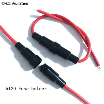 100Pcs Screw Type 22 AWG Wire 5 x 20mm Inline Fuse Holder Home Protection Inline Fuse Holder Copper Wire Components 5A 220V 5*20
100Pcs Screw Type 22 AWG Wire 5 x 20mm Inline Fuse Holder Home Protection Inline Fuse Holder Copper Wire Components 5A 220V 5*20