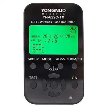 YONGNUO YN-622C-TX TTL LCD Wireless Flash Controller Wireless Trigger Transmitter Shutter Release for Canon DSLR 7D 60D 50D 40D
YONGNUO YN-622C-TX TTL LCD Wireless Flash Controller Wireless Trigger Transmitter Shutter Release for Canon DSLR 7D 60D 50D 40D