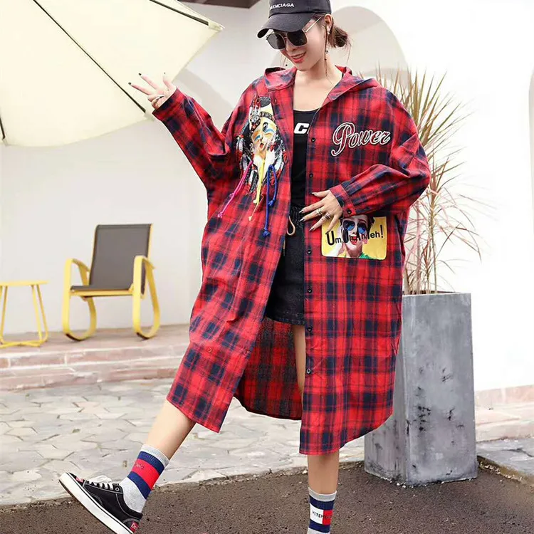 Tide brand large size women's 2018 autumn new fashion fat mm stickers Demi long sleeve long shirt skirt
Tide brand large size women's 2018 autumn new fashion fat mm stickers Demi long sleeve long shirt skirt