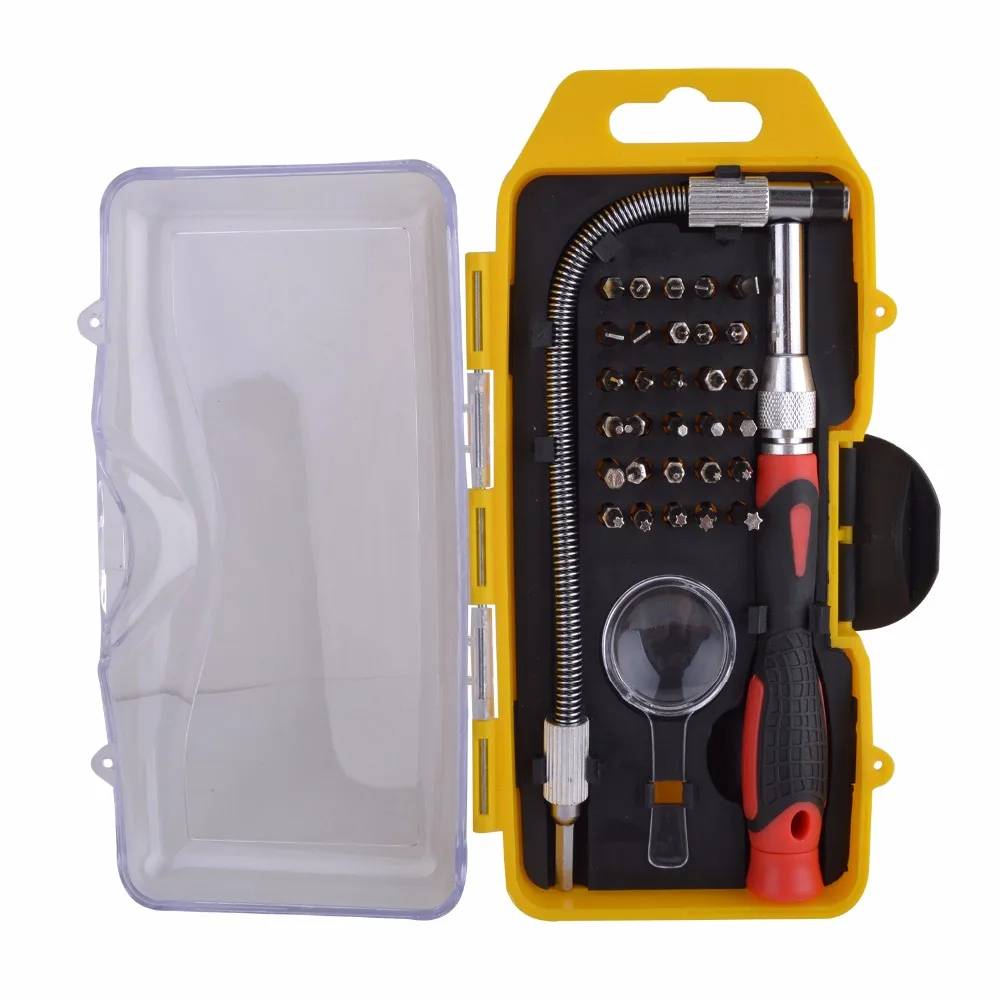 33 in 1 CR-V Magnetic Precision Screwdriver Set with Extension Bar,Handle,Torx Mobile Phone Repair Tools kit for Laptop PC Watch
33 in 1 CR-V Magnetic Precision Screwdriver Set with Extension Bar,Handle,Torx Mobile Phone Repair Tools kit for Laptop PC Watch