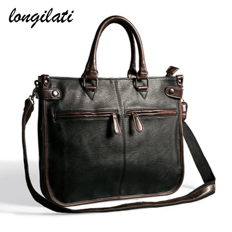 Yoursoulbird New Business Casual Style Men's Handbags For Men Shoulder Bag PU Leather Portfolio Briefcase Messenger Bag
Yoursoulbird New Business Casual Style Men's Handbags For Men Shoulder Bag PU Leather Portfolio Briefcase Messenger Bag