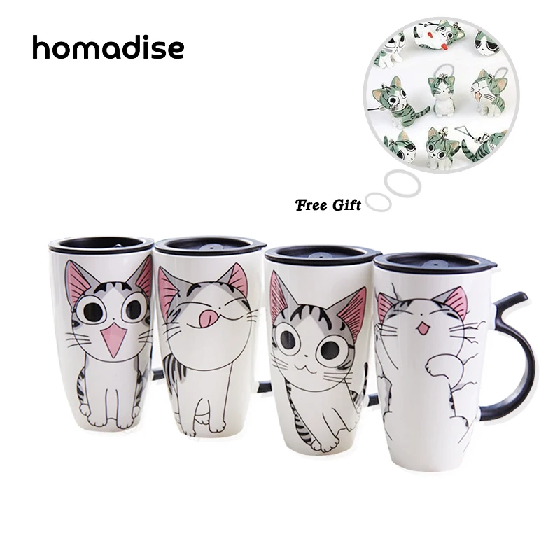1pc Homadise Ceramic Cartoon Coffee Milk Mug Cup Cute Cat Mugs Christmas Best Gift chi's sweet Creative Cup Mug with Lid
1pc Homadise Ceramic Cartoon Coffee Milk Mug Cup Cute Cat Mugs Christmas Best Gift chi's sweet Creative Cup Mug with Lid