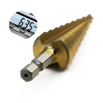 4-12mm Professional High Speed Steel Step Drill Bit 5 Steps Cone Drill Hole Grooves for Drill a Variety of Sizes of the Aperture
4-12mm Professional High Speed Steel Step Drill Bit 5 Steps Cone Drill Hole Grooves for Drill a Variety of Sizes of the Aperture