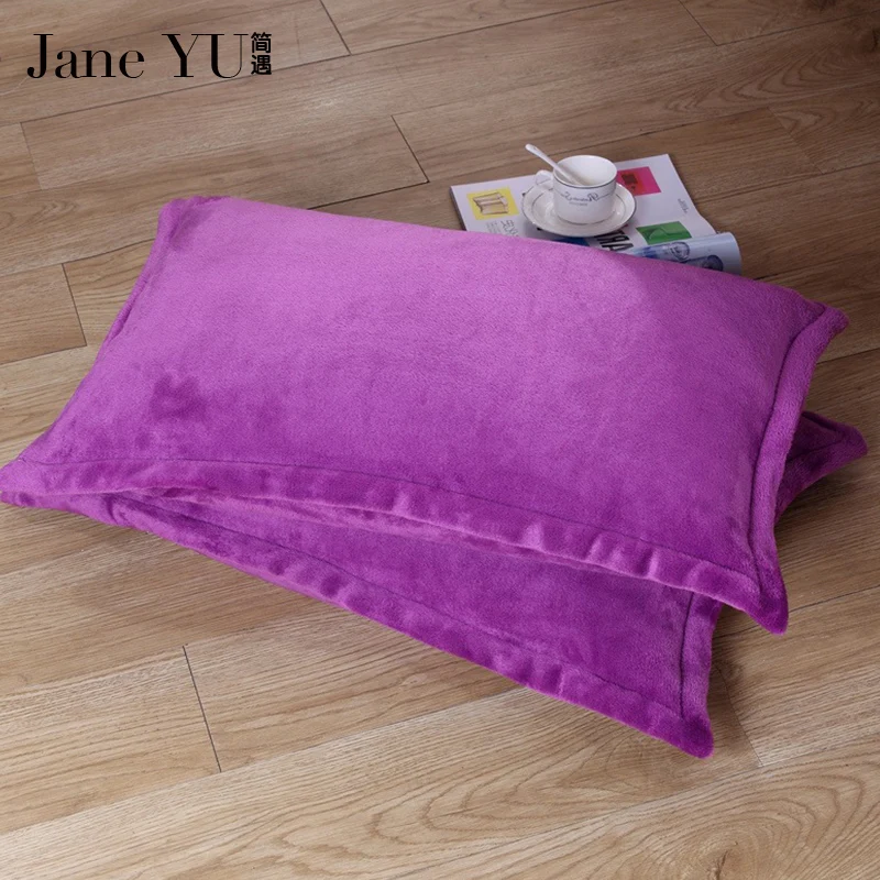 JaneYU Soft Warm Pillowcase coral Fleece Flannel 2pc Solid Printed no core Pillow sham For winter 13 Colors
JaneYU Soft Warm Pillowcase coral Fleece Flannel 2pc Solid Printed no core Pillow sham For winter 13 Colors