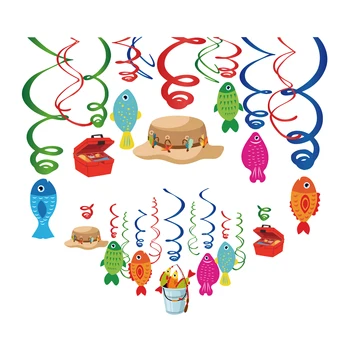 Baby Shower Fishing Theme Hanging Spirals Party Favors Fisherman Kids Birthday Party Decorations Glassroom Party Supplies
Baby Shower Fishing Theme Hanging Spirals Party Favors Fisherman Kids Birthday Party Decorations Glassroom Party Supplies