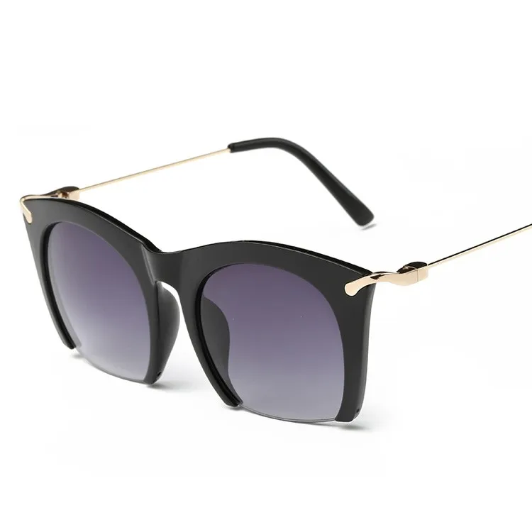hot Brand half rim Sunglasses Women CAT EYE Sun shades lenses Half frame goggles Tinted Sun Glasses wear Black Party sunglasses
hot Brand half rim Sunglasses Women CAT EYE Sun shades lenses Half frame goggles Tinted Sun Glasses wear Black Party sunglasses