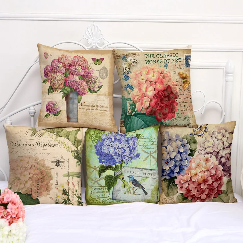 Vintage European Flower Pillow Case Cotton Linen Pillowcase Waist Pillow Cases 45*45
Vintage European Flower Pillow Case Cotton Linen Pillowcase Waist Pillow Cases 45*45