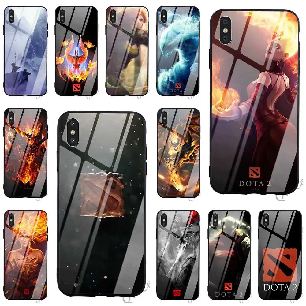 Pattern Dota 2 Two Tempered Glass Phone Cover for iPhone 7 Plus Case XR Xs Max 11 pro X 8 6 6S 5S 5 SE Covers
Pattern Dota 2 Two Tempered Glass Phone Cover for iPhone 7 Plus Case XR Xs Max 11 pro X 8 6 6S 5S 5 SE Covers