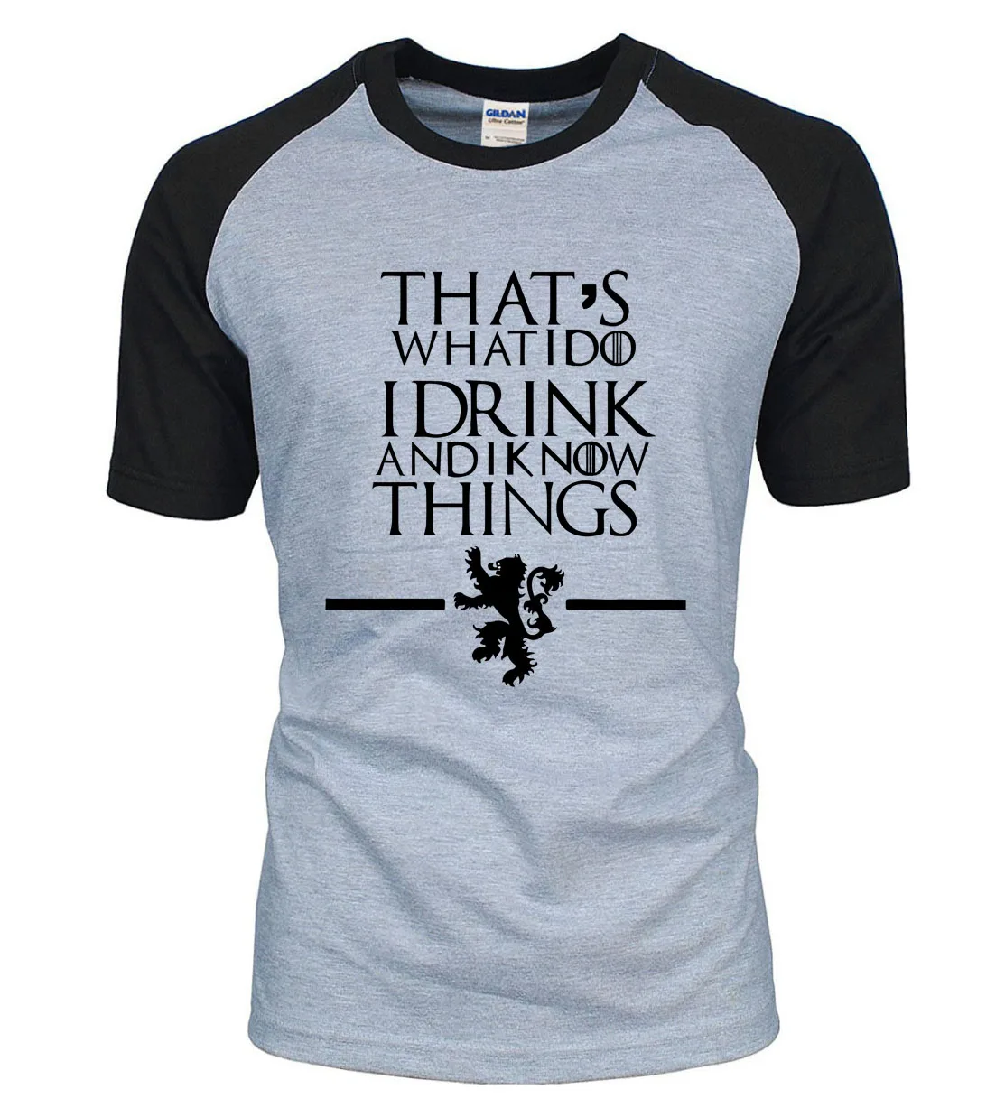 Game of Thrones T Shirts That's What I Do I Drink and I know Things letters 2019 new summer 100% cotton raglan men t-shirt
Game of Thrones T Shirts That's What I Do I Drink and I know Things letters 2019 new summer 100% cotton raglan men t-shirt