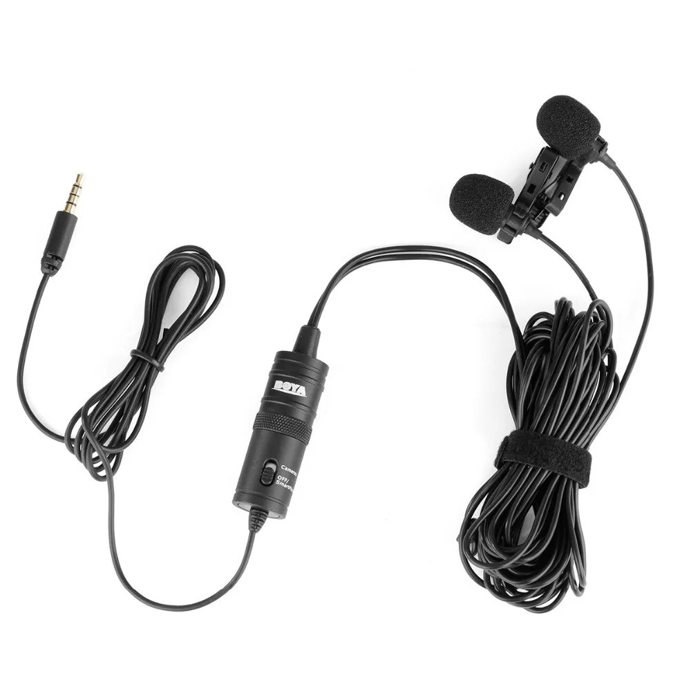 Lavalier microphone BOYA BY-M1DM Omnidirectional microphone for digital SLR camera recorder recorder smartphone
Lavalier microphone BOYA BY-M1DM Omnidirectional microphone for digital SLR camera recorder recorder smartphone