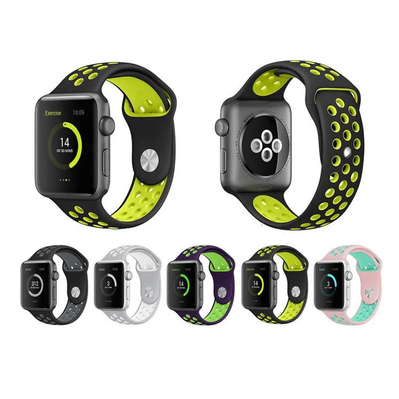 Silicone Strap For Apple Watch Band 38/42mm Bracelet Watchband For Apple Watch Strap Rubber Iwatch Band 4/3/2 Sport Wris
Silicone Strap For Apple Watch Band 38/42mm Bracelet Watchband For Apple Watch Strap Rubber Iwatch Band 4/3/2 Sport Wris