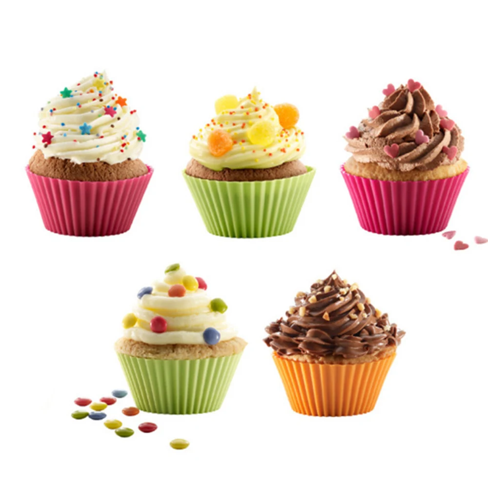 1Pcs Color Random Round Soft Silicone Cake Muffin Chocolate Cupcake Liner Baking Cup Mold Baking Pastry Tools
1Pcs Color Random Round Soft Silicone Cake Muffin Chocolate Cupcake Liner Baking Cup Mold Baking Pastry Tools