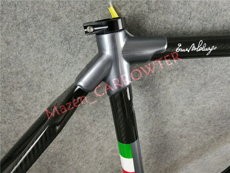 Excellent Black-Grey painted CARROWTER T1000 3K Glossy/Matte Colnago C60 carbon road frame bicycle Frameset With BB386 XS/S/M/L/XL 11