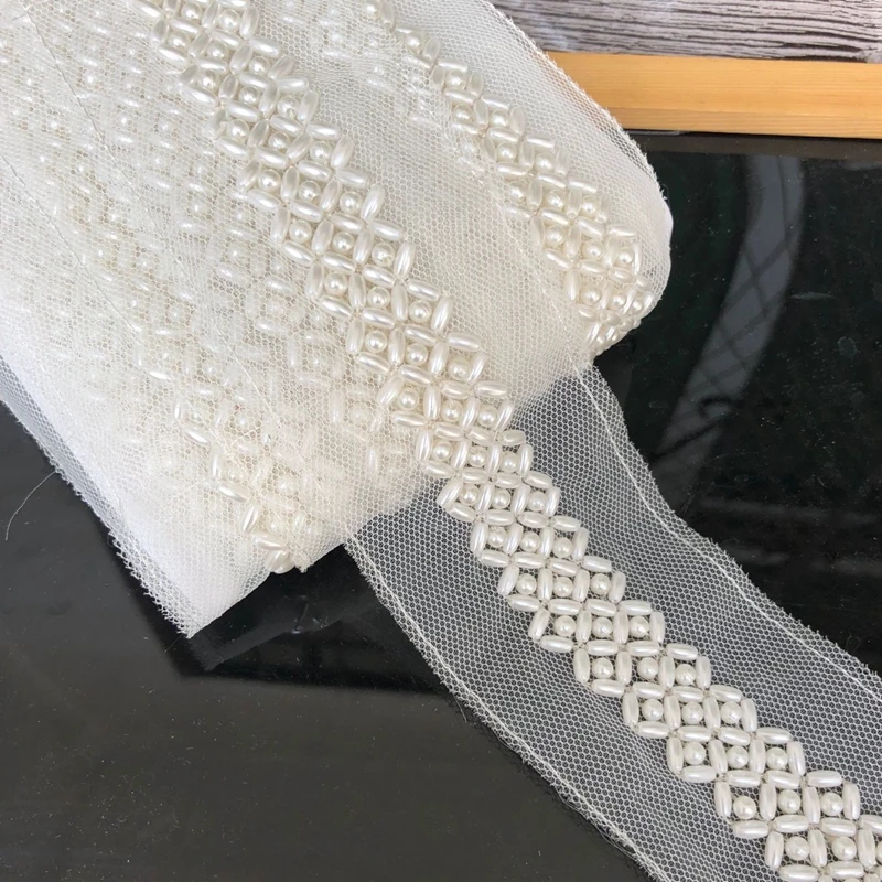 Off White Stringing Beaded Lace Trim DIY Handmade Wedding Dress Clothes Wool Bead Lace Accessories Lace Fabric
Off White Stringing Beaded Lace Trim DIY Handmade Wedding Dress Clothes Wool Bead Lace Accessories Lace Fabric