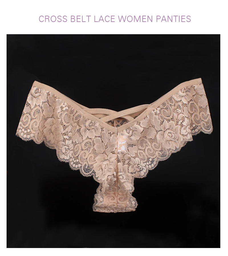 SD-P018 Cross belt Lace panties XQ 1