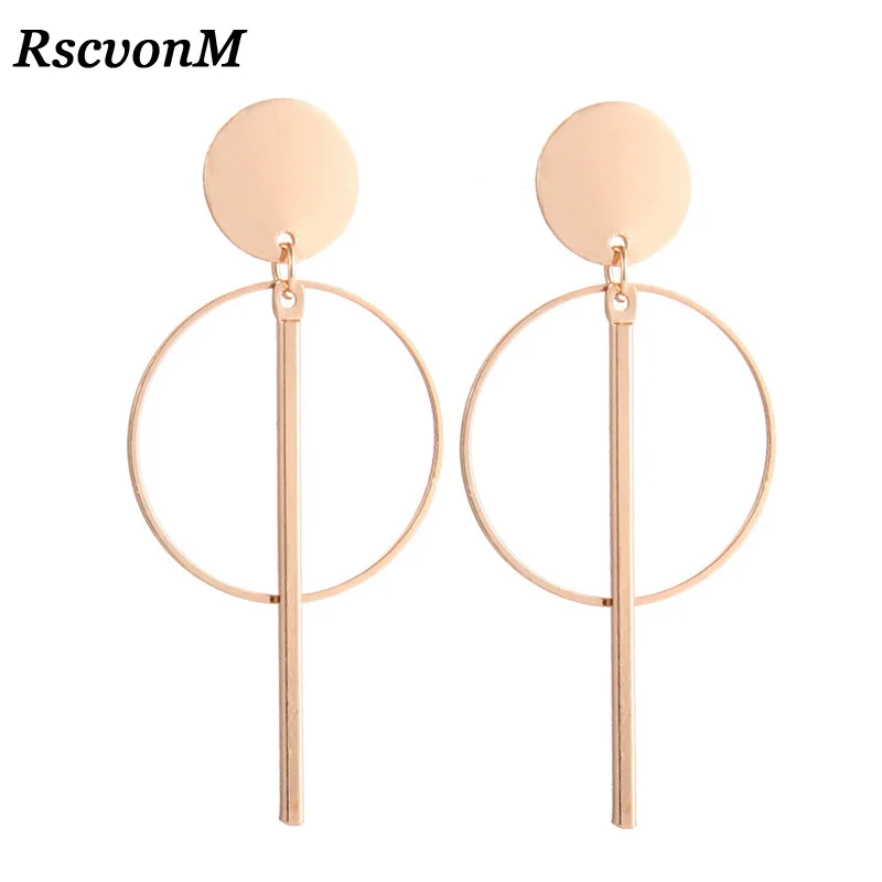 RscvonM Simple Cooper Circle Earring Minimalism Fashion Long Bar Ear Jewelry Punk Style Round Stud Earring For Women Brincos
RscvonM Simple Cooper Circle Earring Minimalism Fashion Long Bar Ear Jewelry Punk Style Round Stud Earring For Women Brincos