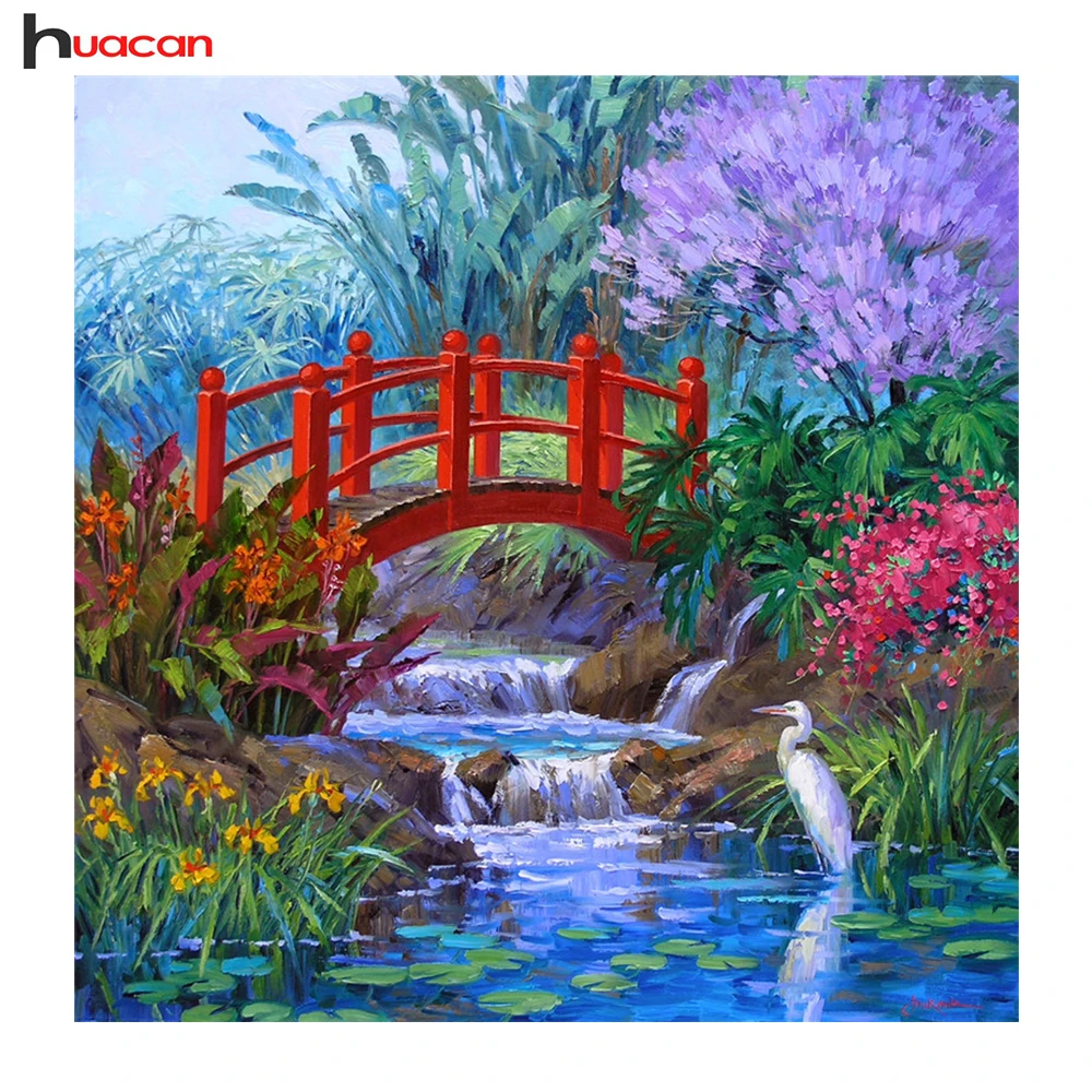 Huacan Red Bridge Diamond Mosaic Scenic Pattern Handicraft Diamond Embroidery DIY Wall Decor Unfinished Painting
Huacan Red Bridge Diamond Mosaic Scenic Pattern Handicraft Diamond Embroidery DIY Wall Decor Unfinished Painting
