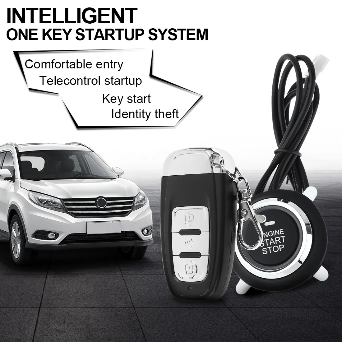 433MHz Universal Car Smart Alarm Remote Initiating System Start Stop Engine System with Auto Central Lock and Keyless Entry
433MHz Universal Car Smart Alarm Remote Initiating System Start Stop Engine System with Auto Central Lock and Keyless Entry