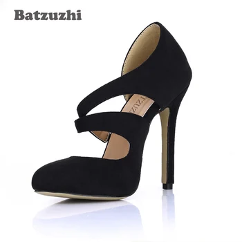 Batzuzhi 12cm Fashion Shoes Women Pointed Toe Black Suede High Heels Women Pumps Designer's Party, Wedding Shoes, Big Size 35-43
Batzuzhi 12cm Fashion Shoes Women Pointed Toe Black Suede High Heels Women Pumps Designer's Party, Wedding Shoes, Big Size 35-43