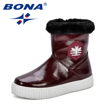 BONA 2018 New Children Winter Snow Boots Baby Boys Comfortable Non-Slip Shoes Girls Warm Trendy Boots Kids Flat School Shoes
BONA 2018 New Children Winter Snow Boots Baby Boys Comfortable Non-Slip Shoes Girls Warm Trendy Boots Kids Flat School Shoes