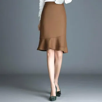 2017 Winter Fall Office Laides Woman High Waisted Ruffle Woolen Trumpet Mermaid Skirt , 4xl Pencil Slim Wool Skirts For Women
2017 Winter Fall Office Laides Woman High Waisted Ruffle Woolen Trumpet Mermaid Skirt , 4xl Pencil Slim Wool Skirts For Women