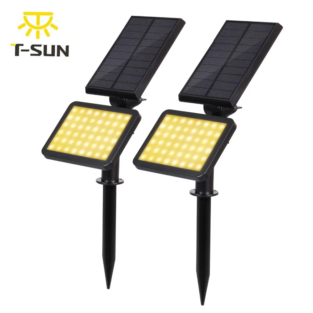 T-SUNRISE 2PACK Solar Light LED Adjustable Spotlight 48 LED Outdoor Lighting Waterproof Landscape Wall Light for Garden Yard
T-SUNRISE 2PACK Solar Light LED Adjustable Spotlight 48 LED Outdoor Lighting Waterproof Landscape Wall Light for Garden Yard