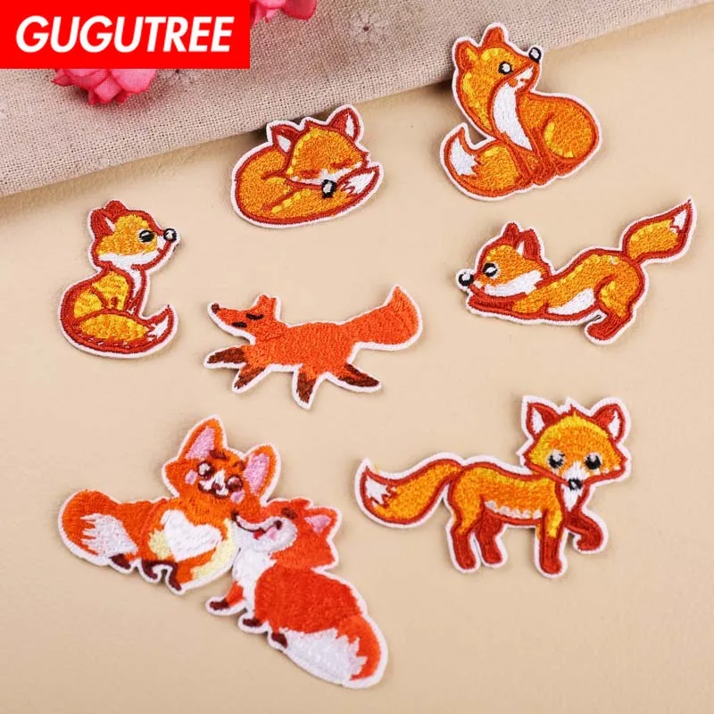 GUGUTREE embroidery fox patches animal patches badges applique patches for clothing YX-240
GUGUTREE embroidery fox patches animal patches badges applique patches for clothing YX-240