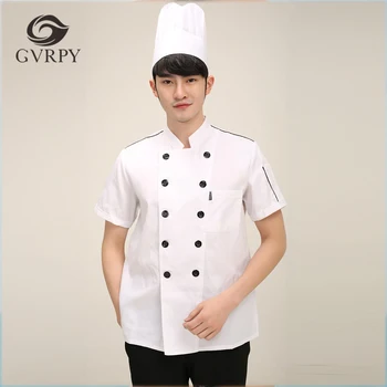2018 New Arrival M-3XL Solid Men Cooking Work Uniforms Food Service Kitchen Head Chef Clothes Short Sleeve Jackets Top Shirts
2018 New Arrival M-3XL Solid Men Cooking Work Uniforms Food Service Kitchen Head Chef Clothes Short Sleeve Jackets Top Shirts