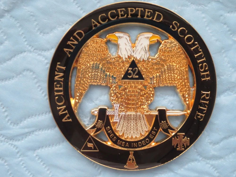 Masonic Car emblem "ANCIENT AND ACCEPTED SCOTTISH RITE"Badge Mason Freemason MCE22 Size 3''
Masonic Car emblem "ANCIENT AND ACCEPTED SCOTTISH RITE"Badge Mason Freemason MCE22 Size 3''
