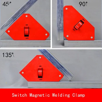 35LBS 55LBS Strong Single Switch Neodymium Welding Magnet Holder On/Off Switch Magnetic Clamp/Magnet Square 45 90 135 Degree
35LBS 55LBS Strong Single Switch Neodymium Welding Magnet Holder On/Off Switch Magnetic Clamp/Magnet Square 45 90 135 Degree
