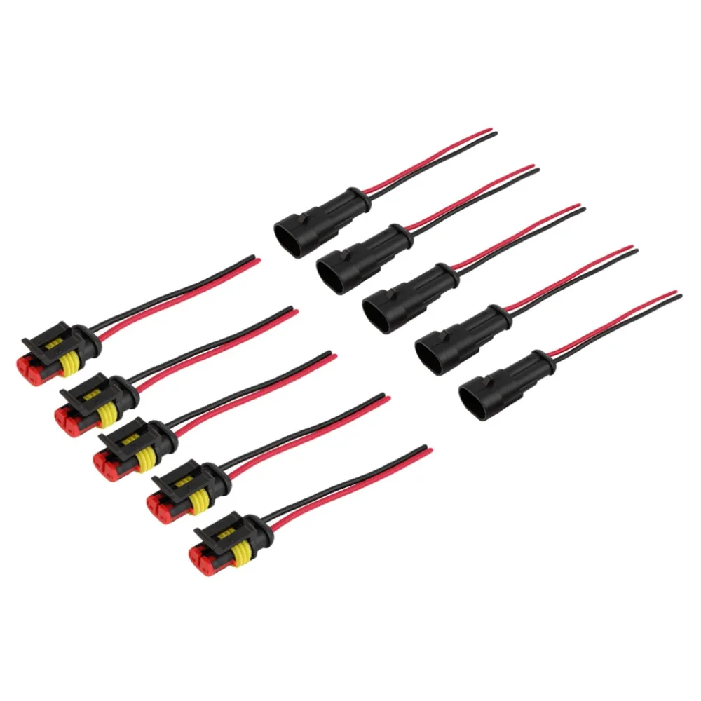 5 Kit 2 Pin Way Car Waterproof Electrical Connector Plug with Wire AWG Marine Drop Shipping
5 Kit 2 Pin Way Car Waterproof Electrical Connector Plug with Wire AWG Marine Drop Shipping