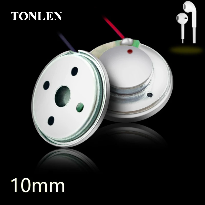 TONLEN 2pcs Round 10mm Ultra-thin Subwoofer DIY HIFI Bluetooth Earphone Speakers Unit 3mW 16ohm PET Single Film Diaphragm
TONLEN 2pcs Round 10mm Ultra-thin Subwoofer DIY HIFI Bluetooth Earphone Speakers Unit 3mW 16ohm PET Single Film Diaphragm