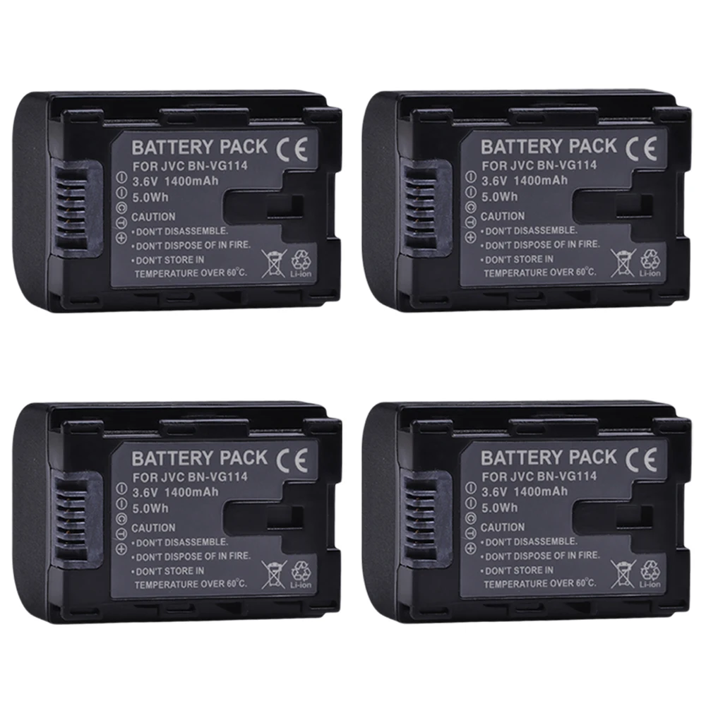 4x BN VG114 Battery for JVC VG108U VG107U VG114U BNVG121 VG138U VG138 VG107E VG121E VG114E VG121 VG114 VG108E BNVG114 VG107
4x BN VG114 Battery for JVC VG108U VG107U VG114U BNVG121 VG138U VG138 VG107E VG121E VG114E VG121 VG114 VG108E BNVG114 VG107