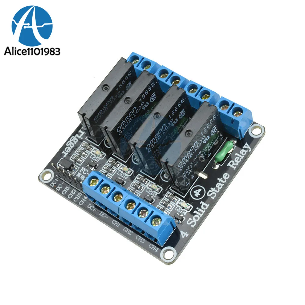 OMRON 5V 4 Channel Solid state Relay 2A High and low level trigger power supply Module Solid Relay Module For Arduino
OMRON 5V 4 Channel Solid state Relay 2A High and low level trigger power supply Module Solid Relay Module For Arduino
