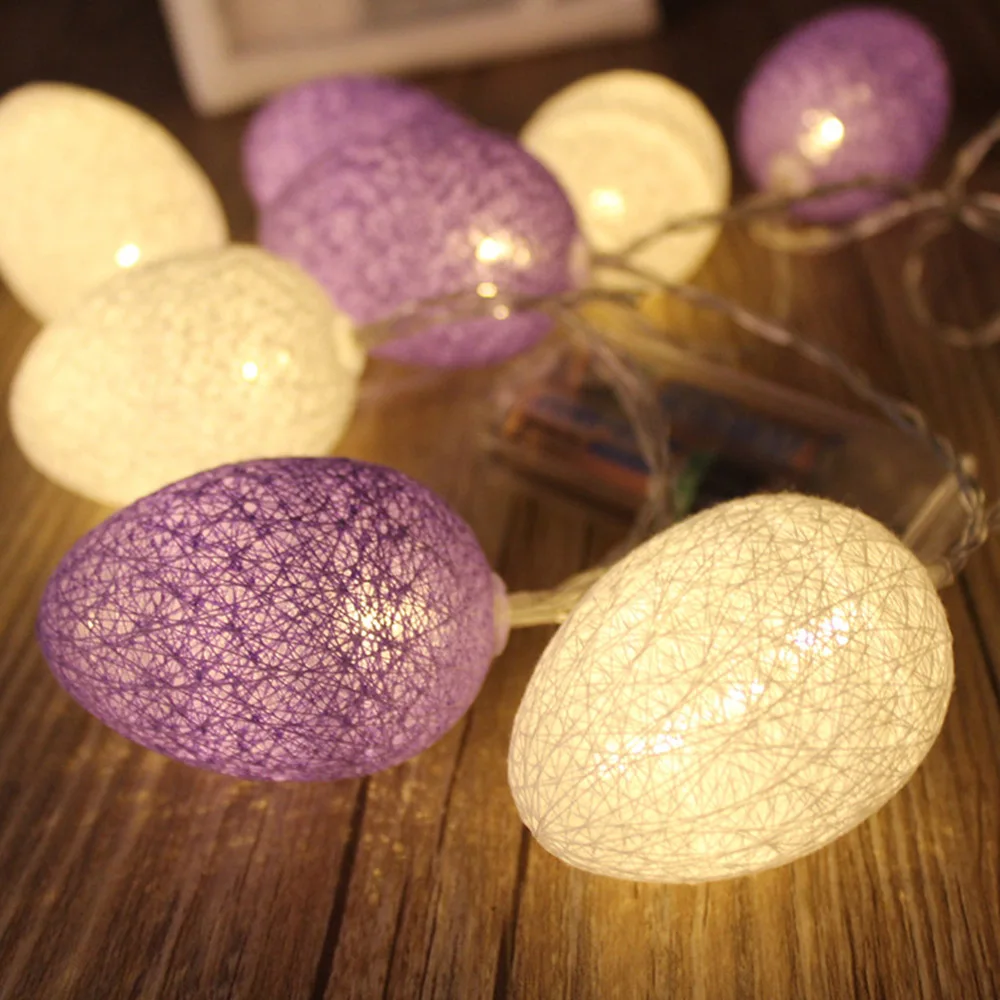 1.8M 10 LED Egg Cotton Egg fairy light Easter decoration Bunny Easter egg decoration party purple string lights
1.8M 10 LED Egg Cotton Egg fairy light Easter decoration Bunny Easter egg decoration party purple string lights