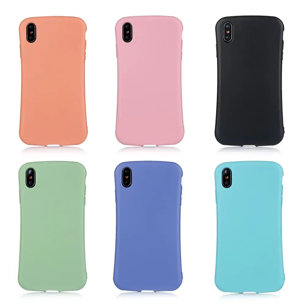 Luxury Soft Back Matte Solid Color Cases for iPhone 7 8 6 6s plus X XS max XR Arc Grip Case Shockproof TPU Silicone Back Cover
Luxury Soft Back Matte Solid Color Cases for iPhone 7 8 6 6s plus X XS max XR Arc Grip Case Shockproof TPU Silicone Back Cover