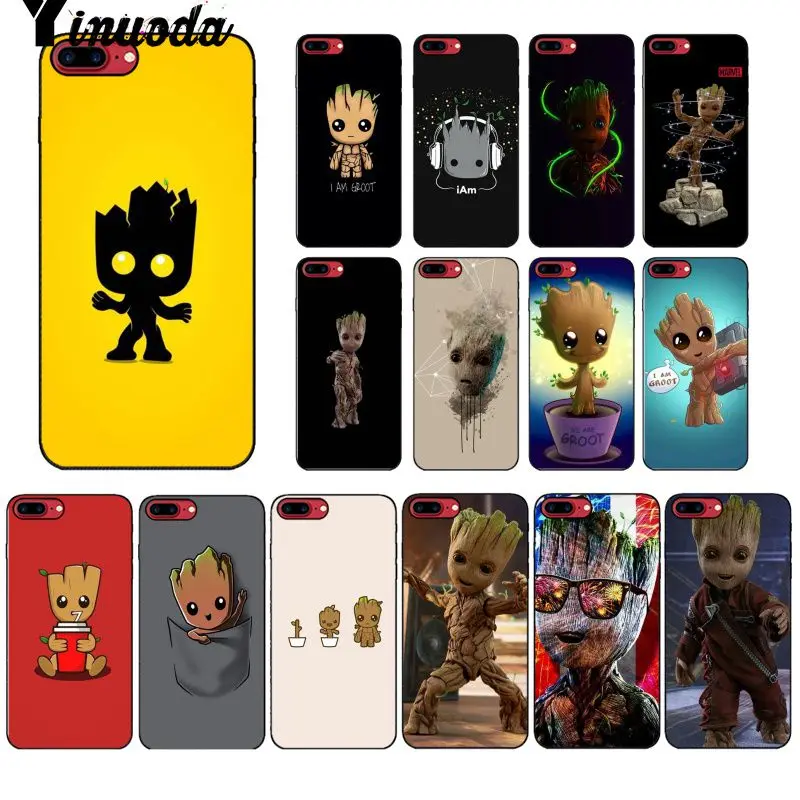 Yinuoda Marvel cute Groot Black TPU Soft Silicone Phone Case Cover for iPhone X XS MAX 6 6S 7 7plus 8 8Plus 5 5S XR
Yinuoda Marvel cute Groot Black TPU Soft Silicone Phone Case Cover for iPhone X XS MAX 6 6S 7 7plus 8 8Plus 5 5S XR