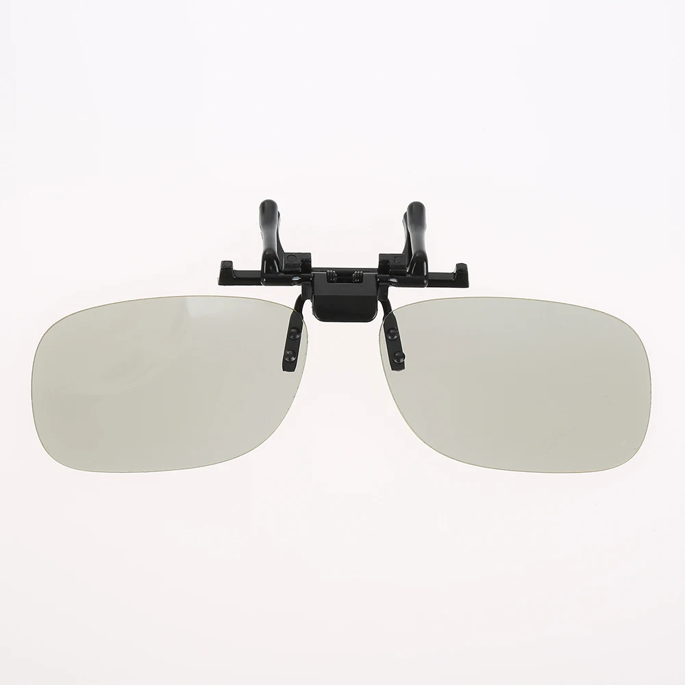Clip On type Passive Circular Polarized 3D Glasses Clip for 3D TV Movie for Passive Home TV IMAX Cinema Movie Film