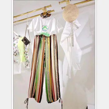 Fashion Women Elegant Summer Pants High Waist Elastic Wide Leg Trousers Casual Streetwear Female Nationality Pants
Fashion Women Elegant Summer Pants High Waist Elastic Wide Leg Trousers Casual Streetwear Female Nationality Pants