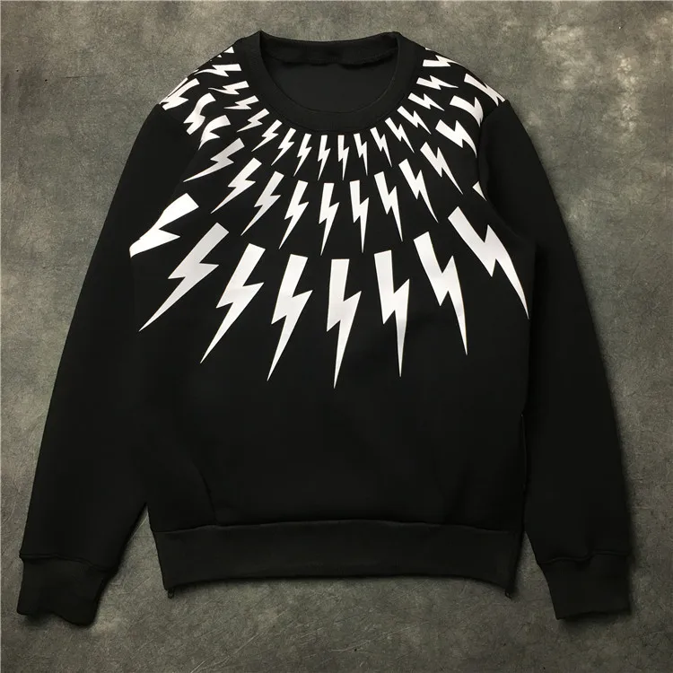 New Neil Barrett Men Neckline lightning Hoodies Hoody hooded Sweatshirts velvet Cotton Drake Thick Fleece Street Hip hop #E151
New Neil Barrett Men Neckline lightning Hoodies Hoody hooded Sweatshirts velvet Cotton Drake Thick Fleece Street Hip hop #E151
