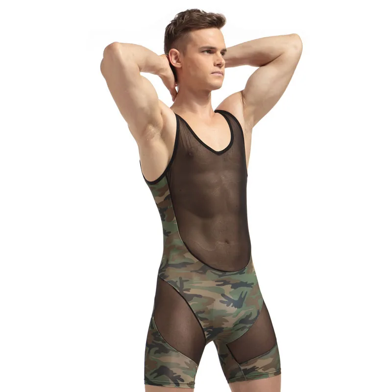 New Mens One-piece Sexy Bodysuit Lingerie Gay Male Splice Soft Boxer Shorts Leotard Jumpsuit Men's Sexy Perspective Bodysuit
New Mens One-piece Sexy Bodysuit Lingerie Gay Male Splice Soft Boxer Shorts Leotard Jumpsuit Men's Sexy Perspective Bodysuit