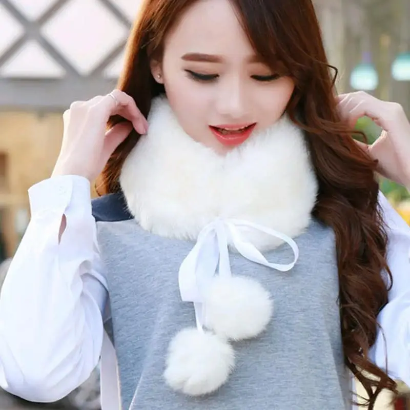 Warm Winter Women Faux Fur Collar 2018 Hair Ball Scarf Fluffy Shawl Wrap Scarf Neck Wrap Shawl Gift #H12^
Warm Winter Women Faux Fur Collar 2018 Hair Ball Scarf Fluffy Shawl Wrap Scarf Neck Wrap Shawl Gift #H12^