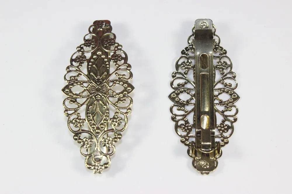 Free shipping 10pcs/80x35mm Bronze Tone Filigree Flower Wraps Arch French Barrettes Clips For Hair Accessories Connectors,JB94#
Free shipping 10pcs/80x35mm Bronze Tone Filigree Flower Wraps Arch French Barrettes Clips For Hair Accessories Connectors,JB94#