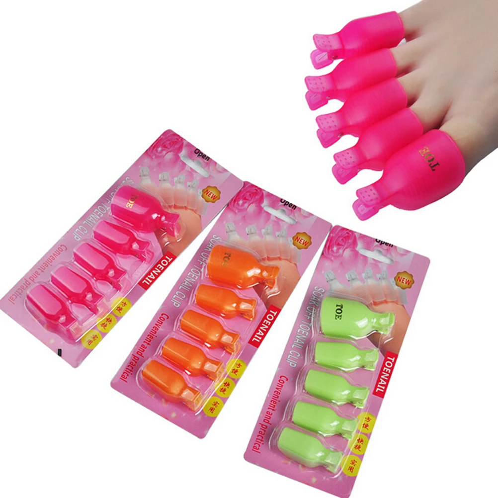 5pcs Toenail Clips Plastic UV Gel Foot Toe Nail Art Soak Off Cap Clip Polish Remover Wrap Tool
5pcs Toenail Clips Plastic UV Gel Foot Toe Nail Art Soak Off Cap Clip Polish Remover Wrap Tool