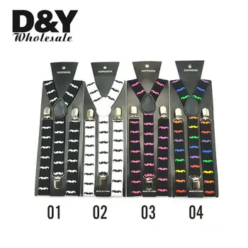Men Women Unisex Shirt Clip-On Braces Elastic Suspender Fashion 10 Colors "Mustache" Pattern Mix Y-Back Elastic Suspenders
Men Women Unisex Shirt Clip-On Braces Elastic Suspender Fashion 10 Colors "Mustache" Pattern Mix Y-Back Elastic Suspenders
