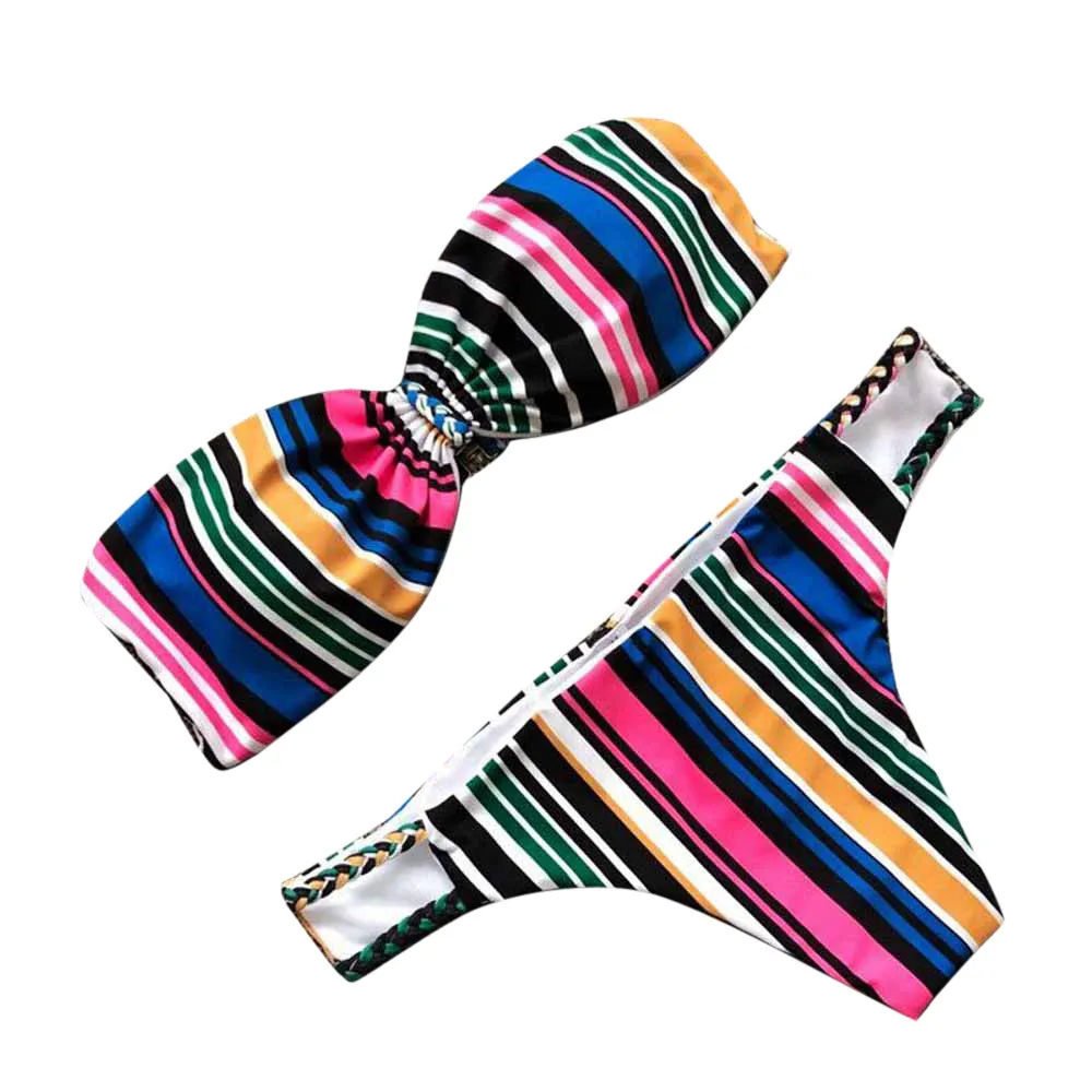 2018 women's swimming suit Sexy Striped Bikini Set Push-Up Padded Swimwear Swimsuit Bathing Beachwear female bather Bathing suit
2018 women's swimming suit Sexy Striped Bikini Set Push-Up Padded Swimwear Swimsuit Bathing Beachwear female bather Bathing suit