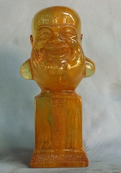China Buddhism Temple Artificial Amber Beeswax Maitreya Buddha Head Lucky Statue
China Buddhism Temple Artificial Amber Beeswax Maitreya Buddha Head Lucky Statue